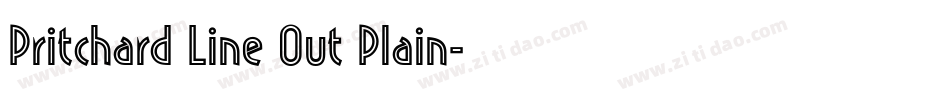 Pritchard Line Out Plain字体转换